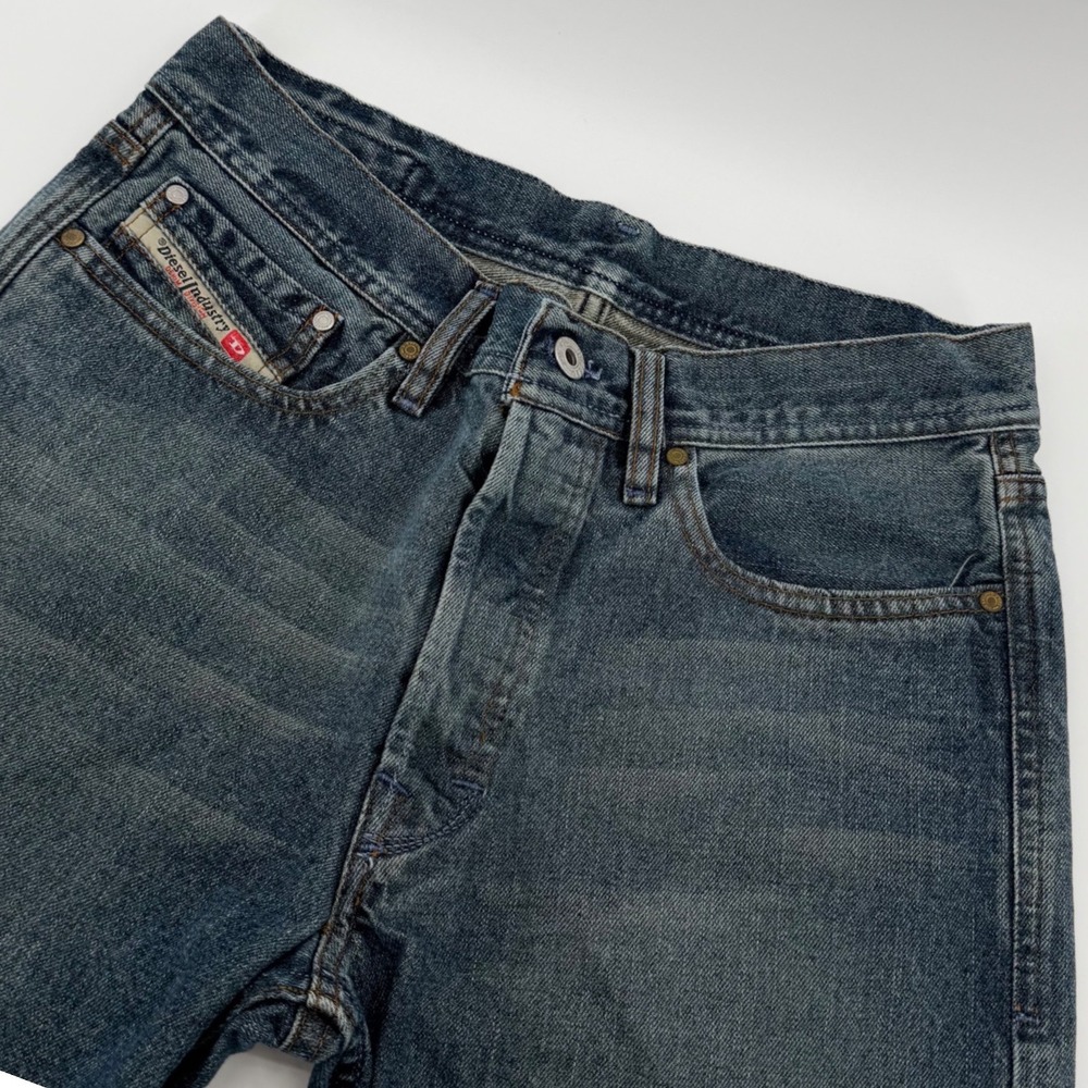 Diesel Kuratt VTG Jeans Men 28x30 Blue Straight Leg Denim Italy Made Button Fly